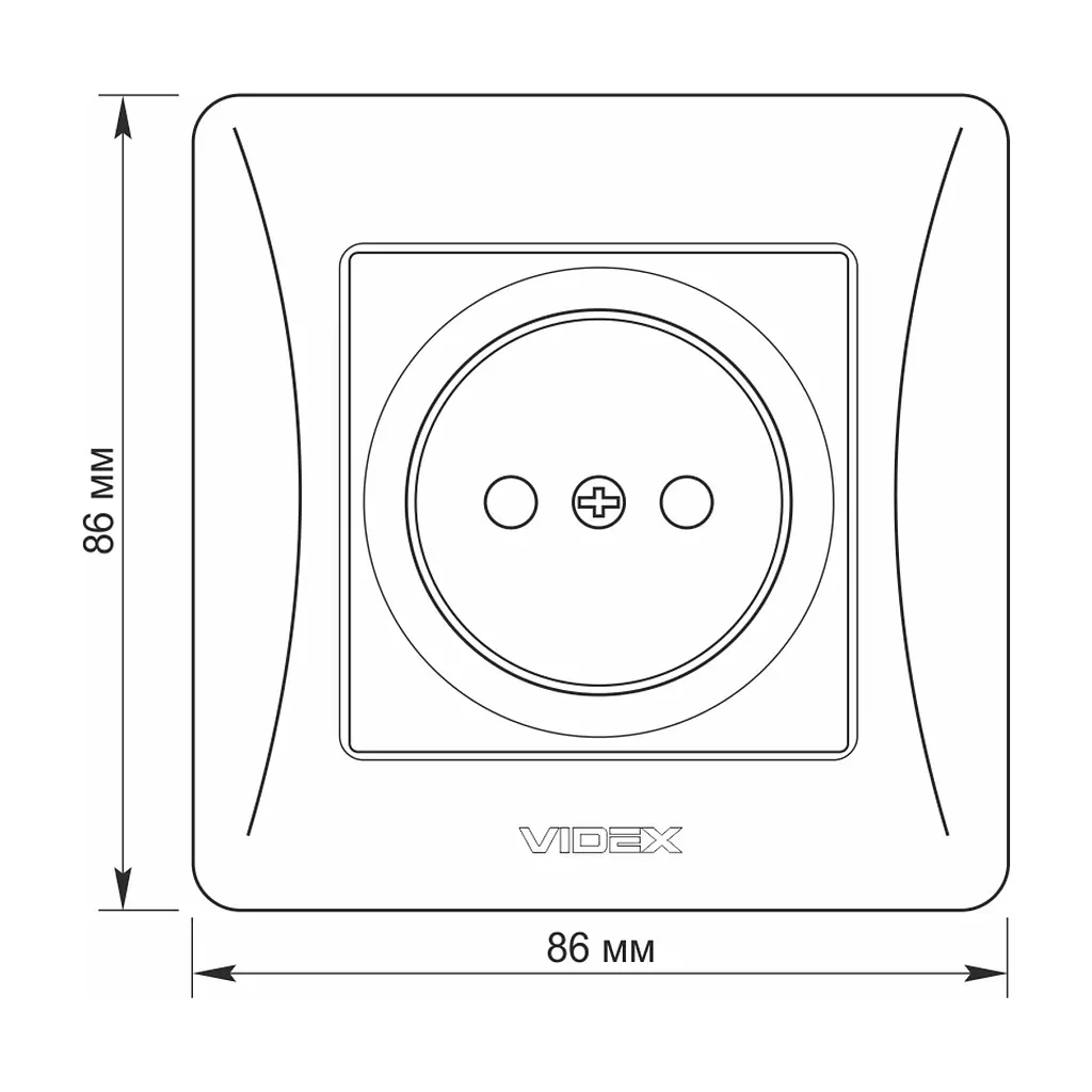 Розетка Videx BINERA 1ая (VF-BNSK1-W) - фото 6
