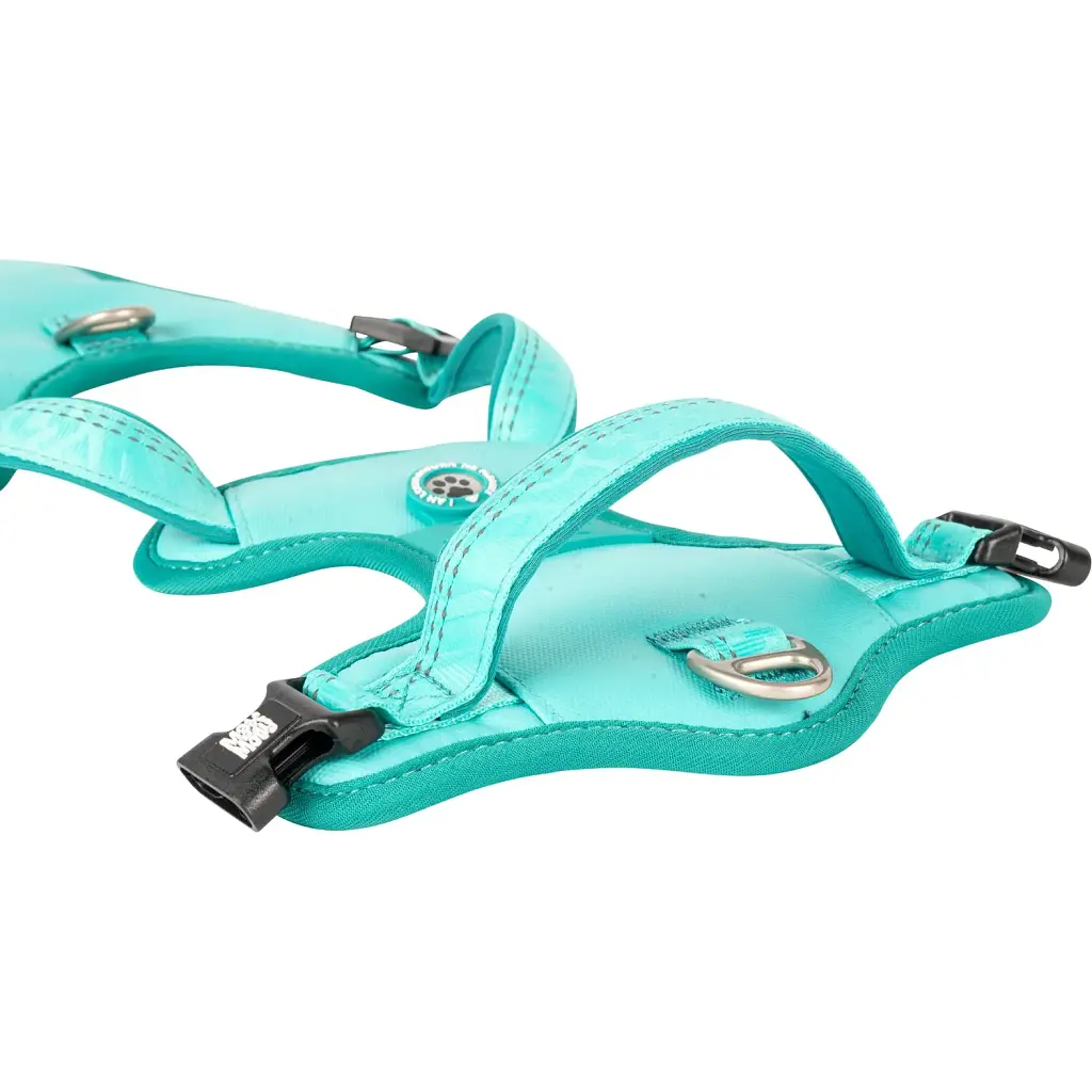 Шлея для собак Max & Molly Smart ID Sport Harness Matrix 2.0 Turquoise M 1.5х30-42х48-65 см - фото 2