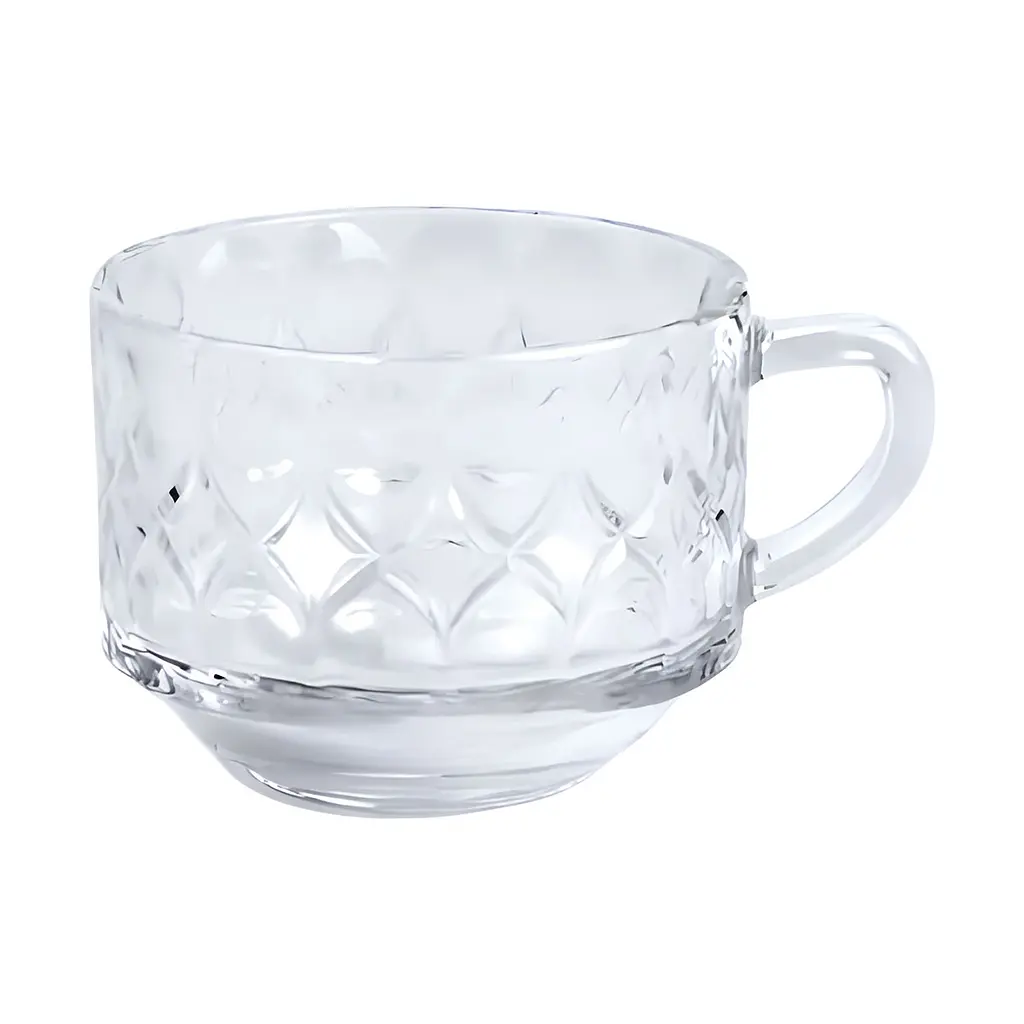 Набір чашок скляних Yiwu під кришталь 2 шт. 450 мл кристалічний HP-YH-61 - фото 3
