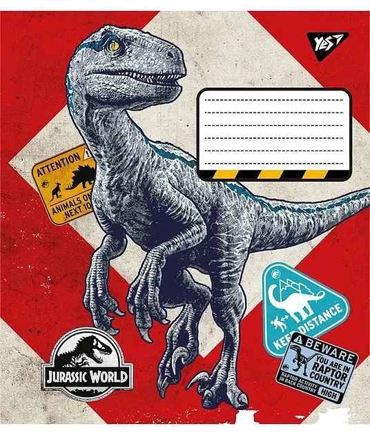 Зошит Yes Jurassic world, 18 аркушів в клітинку (766328) - фото 3
