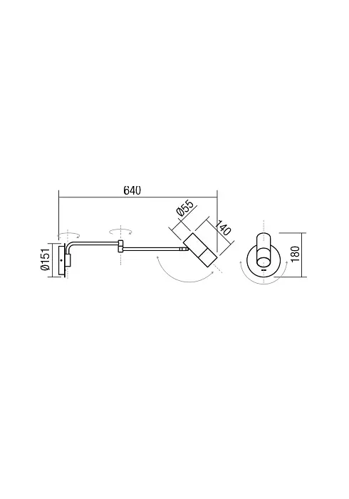 Бра Redo PIVOT AP 1xGU10 WH (4.1.1) 01-2368 - фото 2