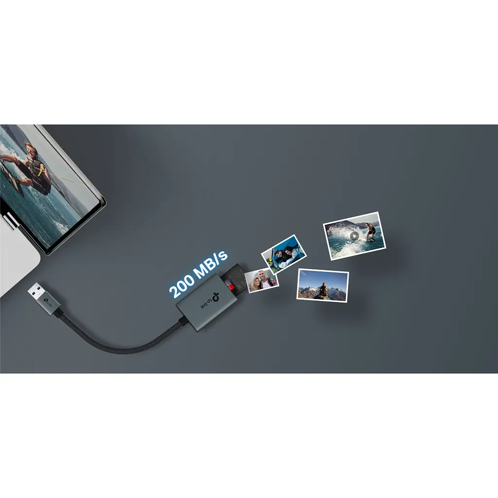 Зчитувач флеш-карт TP-Link USB 2.0 to SD/TF (UA430) - фото 5