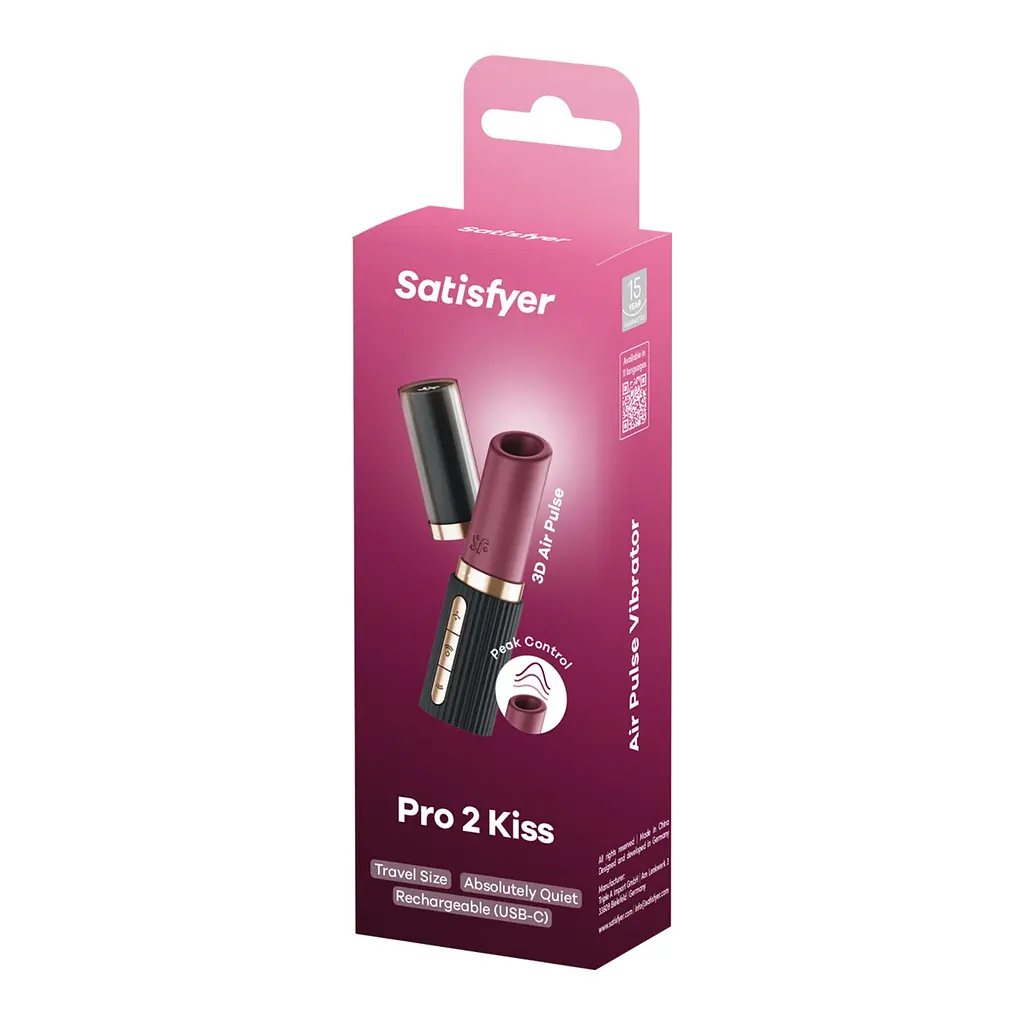 Вакуумный стимулятор клитора Satisfyer Pro 2 Kiss черный - фото 6