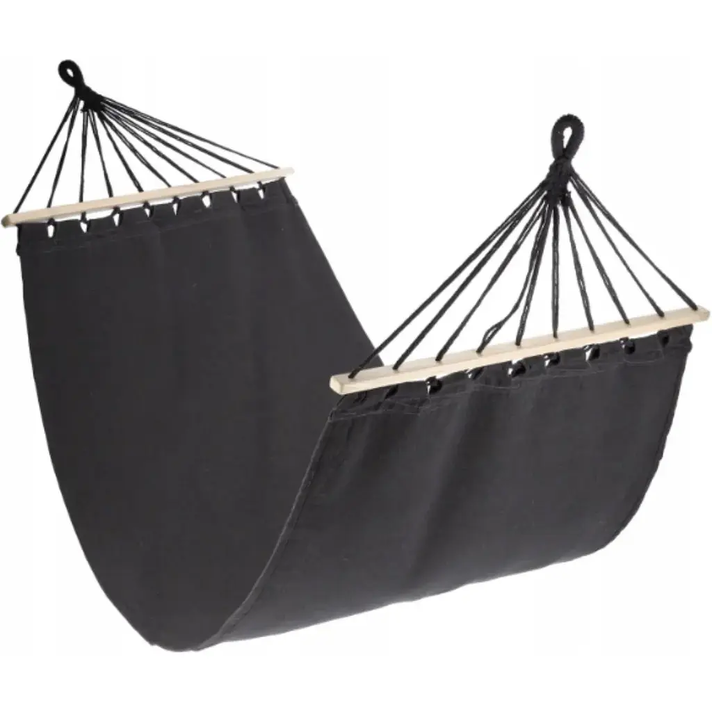 Гамак Jumi Garden тканевый с планкой темно-серый - фото 3