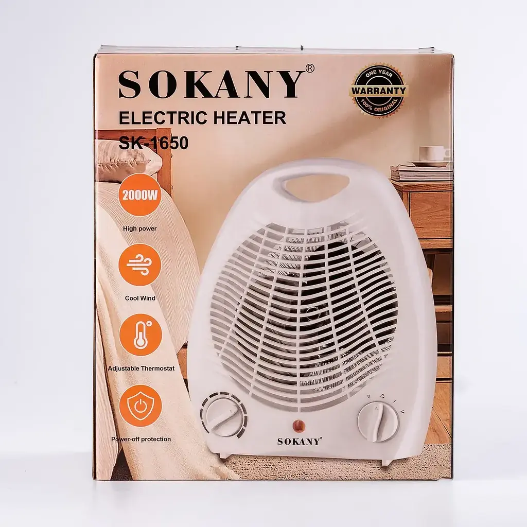 Тепловентилятор дуйка Sokany SK-1650 2000W (до 30 м.кв) - фото 8