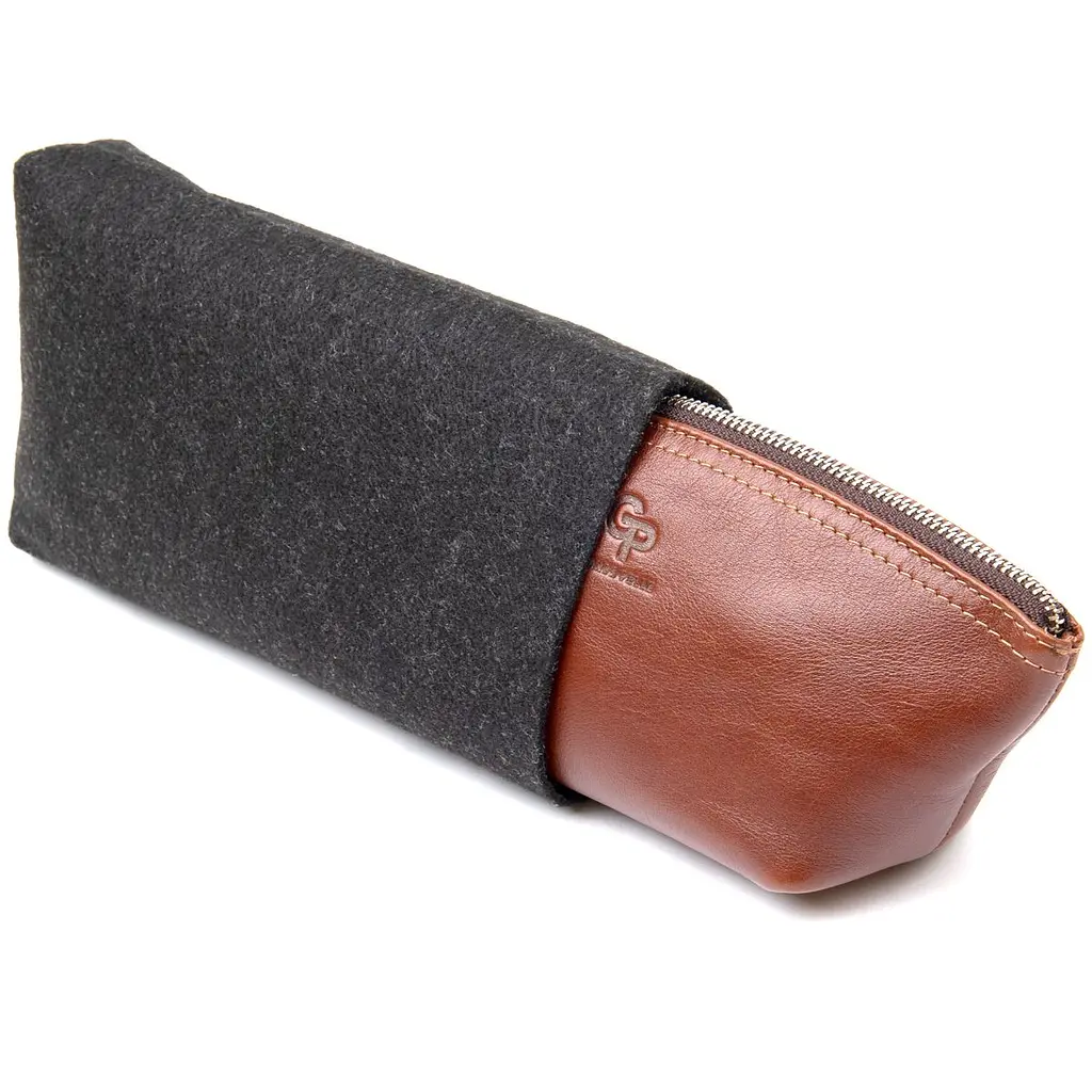 Жіноча косметичка із натуральної шкіри Grande Pelle 11510 коричневий - фото 7