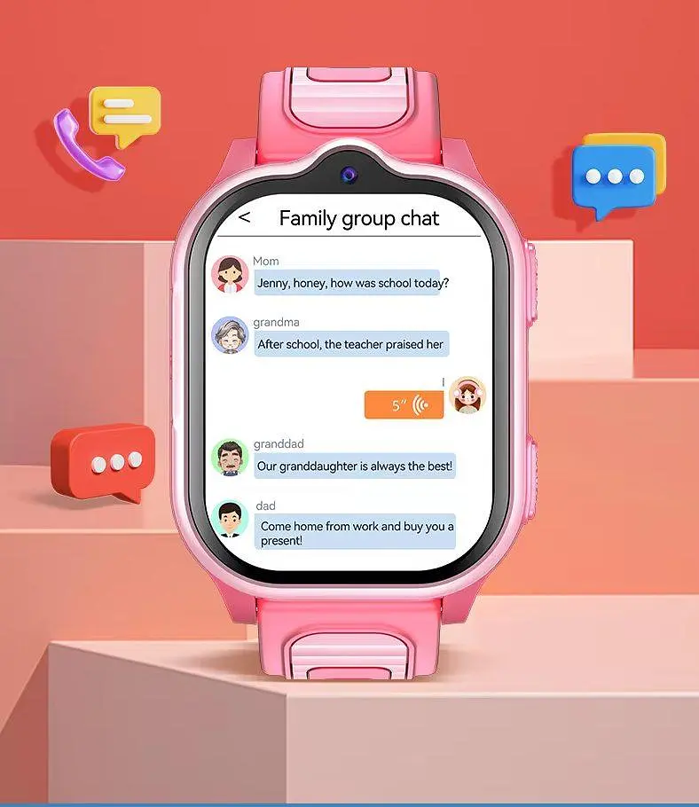 Смарт годинник телефон для дітей Lemfo M15 з AI помічником, GPS навігацією, 4G SIM-картою, прослушкою, кнопкою SOS та IPX7 До 5 днів роботи Чорний - фото 12
