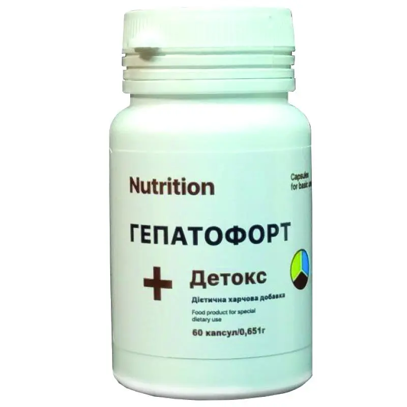 Амінокислота Гепатофорт + Детокс, 60 капсул EntherMeal fit0023949 - фото 2