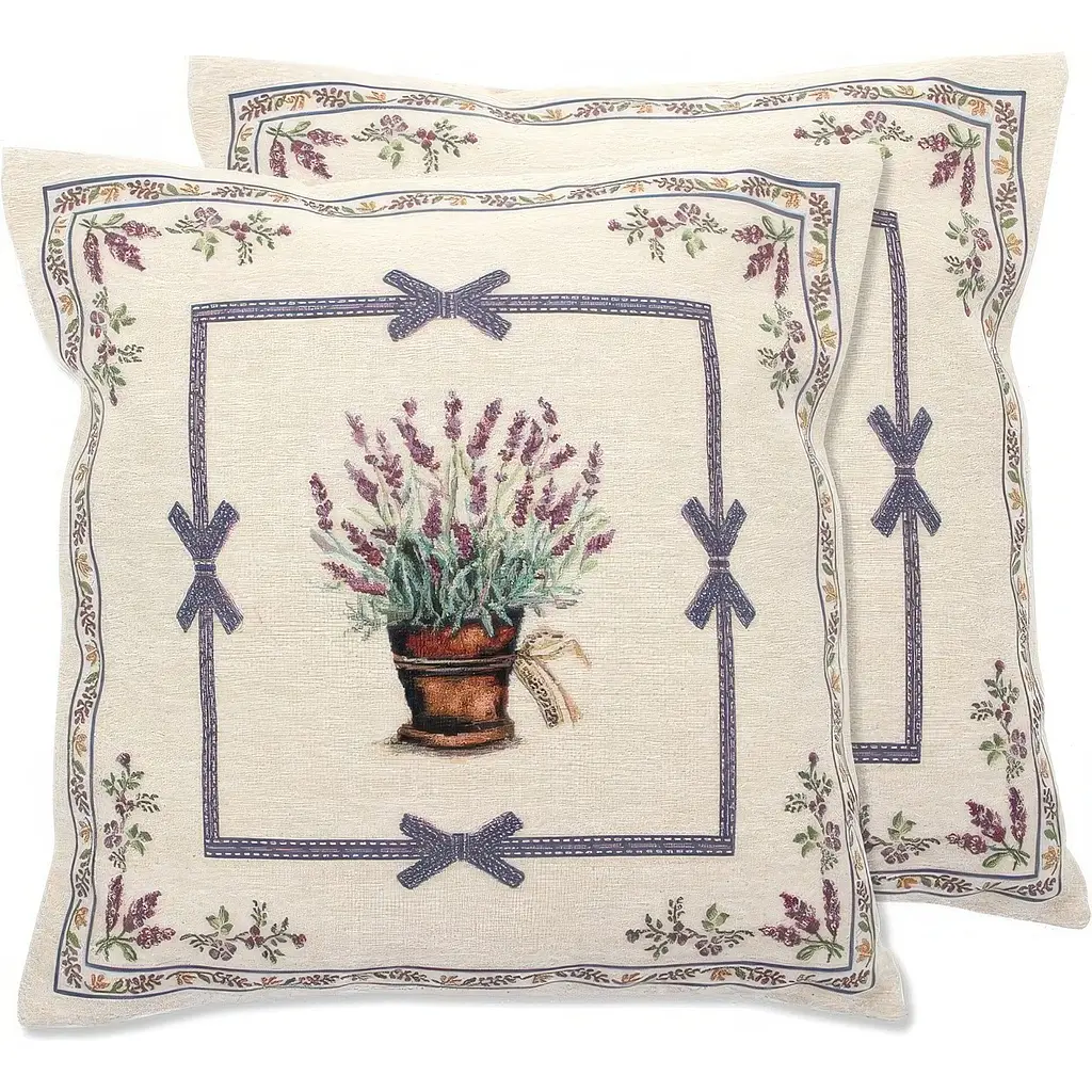 Наволочка гобеленовая Lefard Home Textile Lilac 47х47 см (716-092) - фото 2