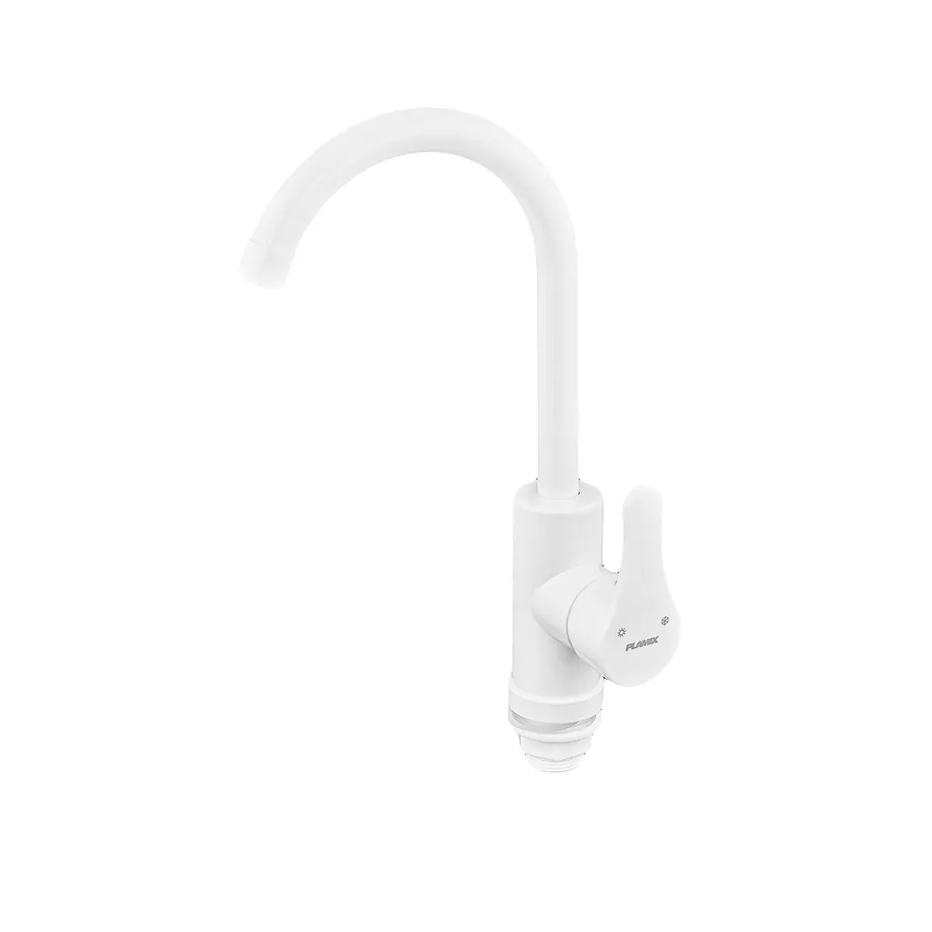 Змішувач для кухні Plamix Diego-011 white PM0657, Білий - фото 2