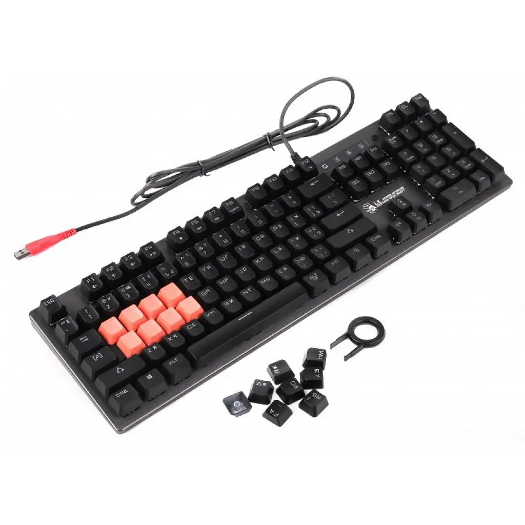 Клавіатура A4Tech Bloody B760 Green Sw Black (4711421953108) - фото 4