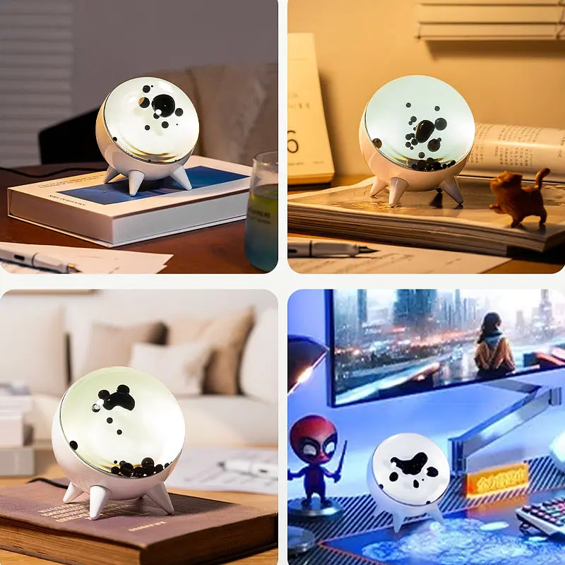 Музична ритмічна декоративна лампа CLT-002 з ферорідиною White - фото 4