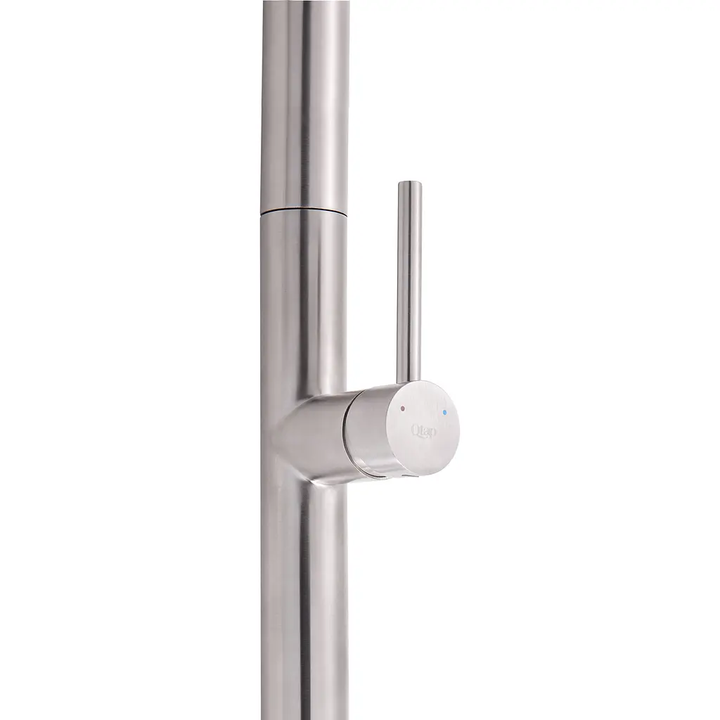 Змішувач для кухні Qtap Lenicka з висувним виливом QTLEN9138103UN Brushed Nickel PVD, Никель - фото 6