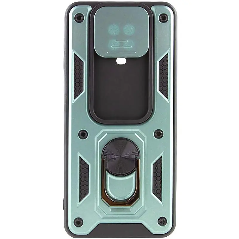 Чохол Ummi Camshield Serge Ring для Xiaomi Redmi Note 9s / Note 9 Pro / 9 Pro Max Зелений / Green - фото 2