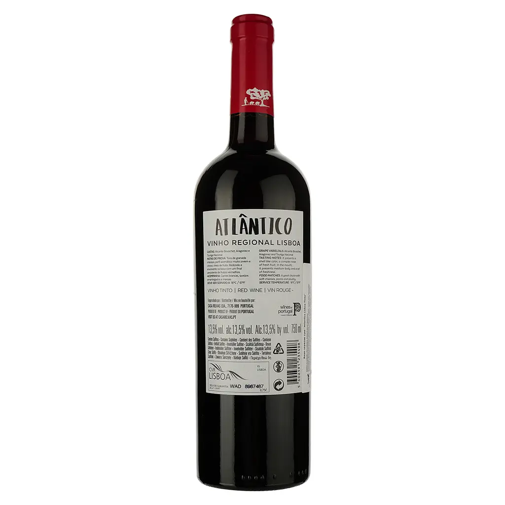 Вино Atlantico Lisboa Tinto червоне сухе 0.75 л - фото 2
