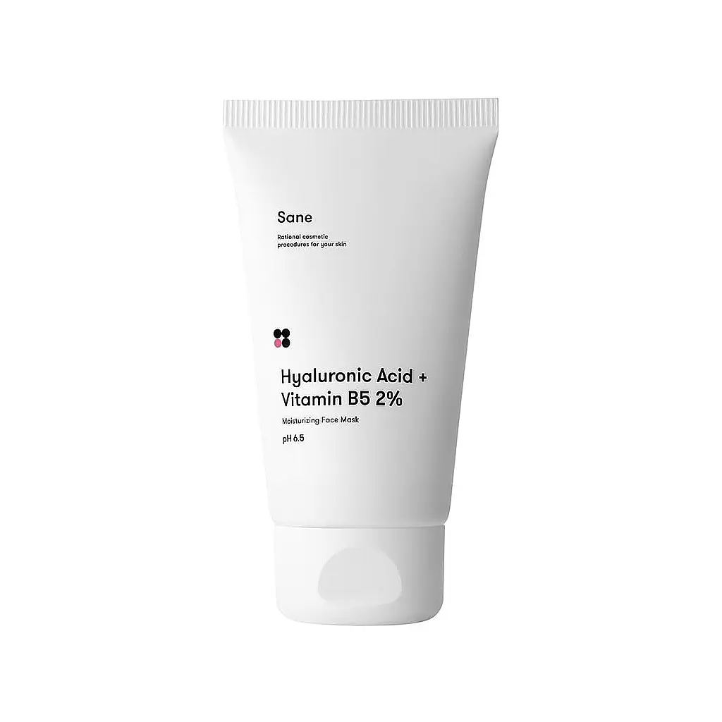 Маска для обличчя Sane Hyaluronic Acid + Vitamin B5 Moisturizing Face Mask З гіалуроновою кислотою 75 мл (4820266830205)