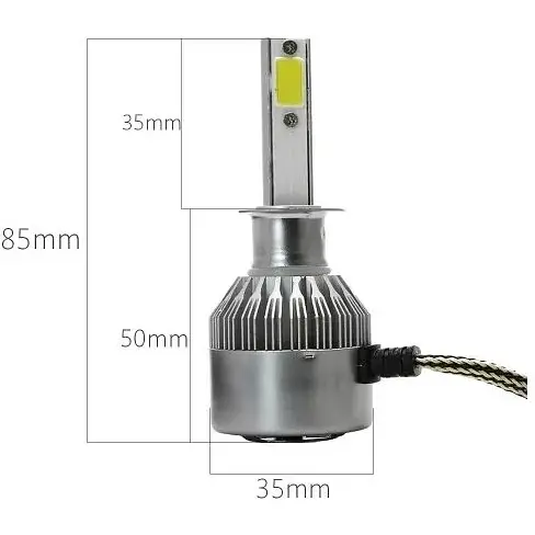 Лампи XPRO C6 H4 світлодіодні надяскраві LED в авто 6000К 35W 2 шт. (C6 H4) - фото 3