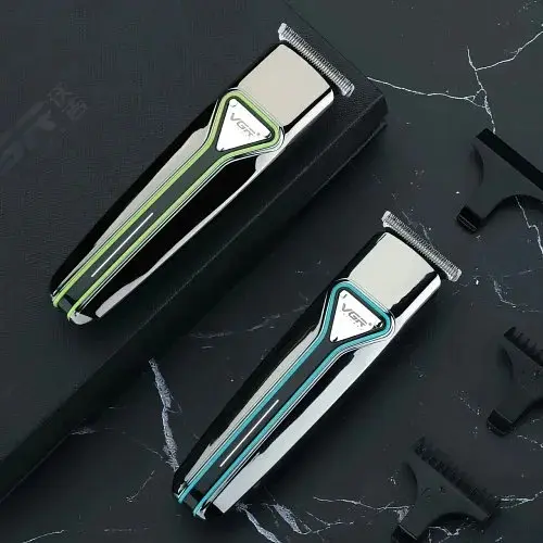 Машинка для стрижки VGR V-008 акумуляторна USB ∙ Тример для волосся, бороди та вусів з LED-дисплеєм і знімними насадками - фото 6