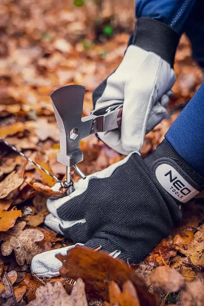 Neo Tools Мультитул, 11в1, молоток, сокира, гайковий ключ, рулетка, викрутка SL і PH, скребок, пила, напилок, ніж, консервний ніж, чохол - фото 3