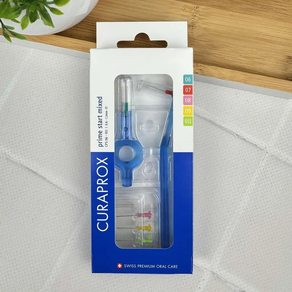 Набір міжзубних йоржиків Curaprox Prime Start Mixed CPS 06-011 (5 шт + 2 тримача), 1 уп