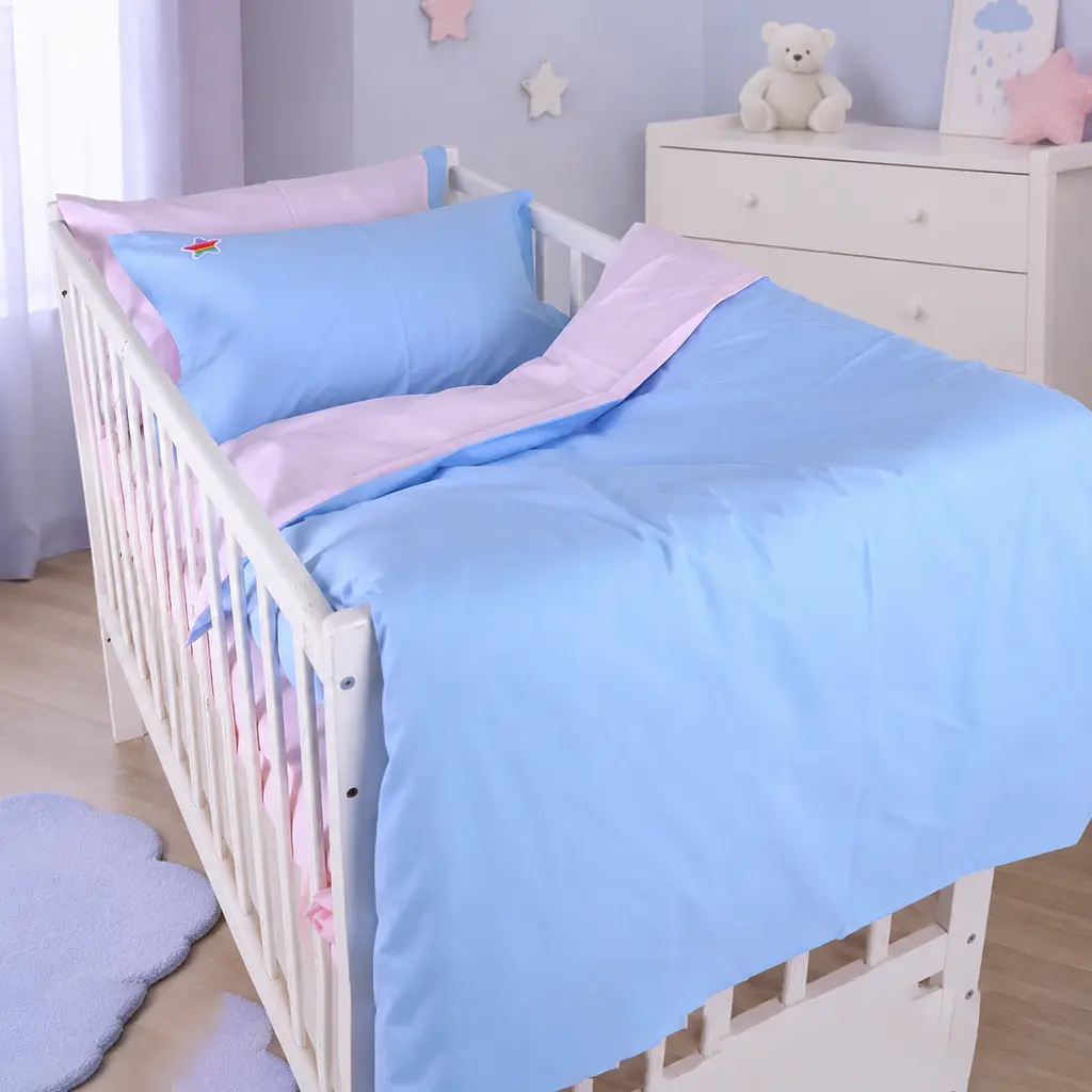 Дитяча постільна білизна MIRSON LITTLE KIDS Poplin Edition Unicorn та Nelson 110х160см (2200013086345) - фото 3