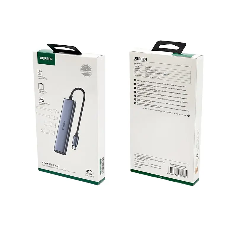 USB-хаб UGREEN 4-Port USB-C Hub (UGR-15395) - фото 2