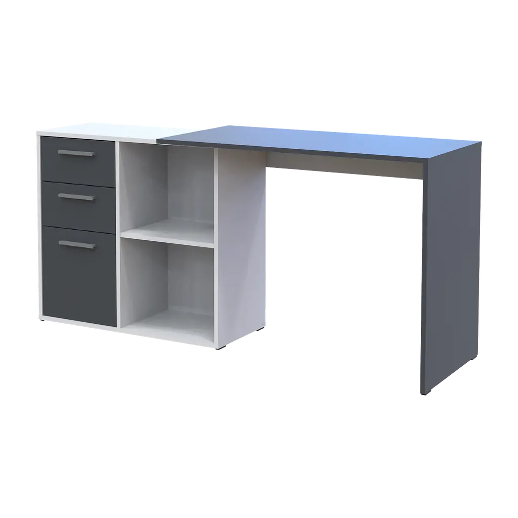 Офісний стіл Doros T8 Білий/Графіт 100х83х75 (41516125) - фото 6