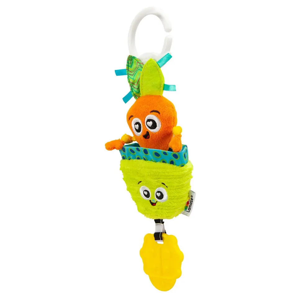 Мягкая игрушка-подвеска Морковка Lamaze L27381 с прорезывателем - фото 2