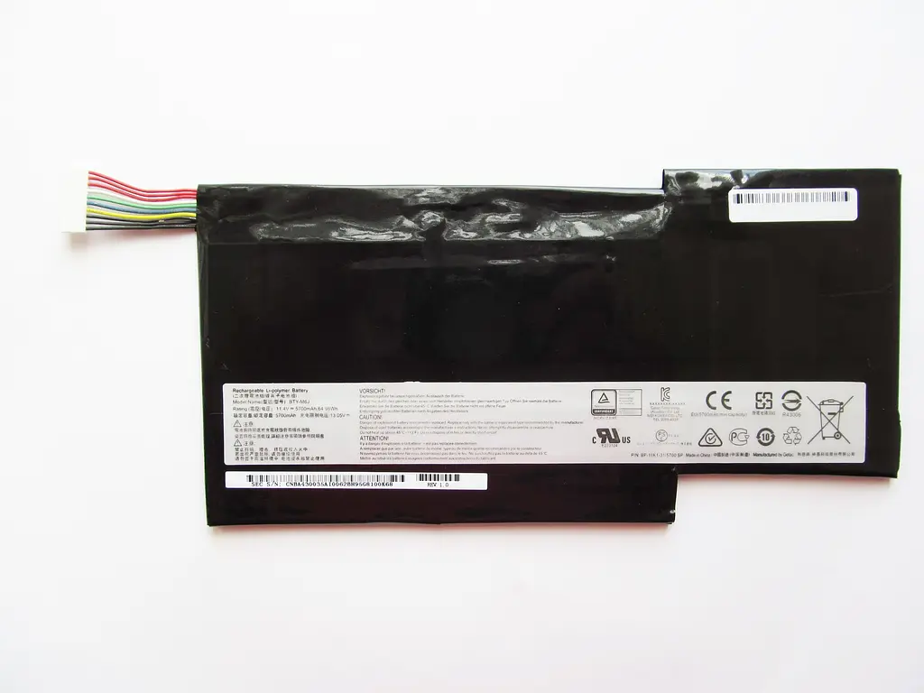 Акумулятор для ноутбука MSI BTY-M6J, 5700 mAh, 6cell, 11.4V, Li-Pol, чорний - фото 2