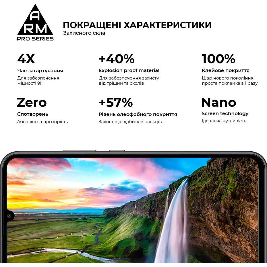 Захисне скло ArmorStandart Full Pro Glass для Samsung A25 5G Full Black (ARM72435) [102856] - фото 5