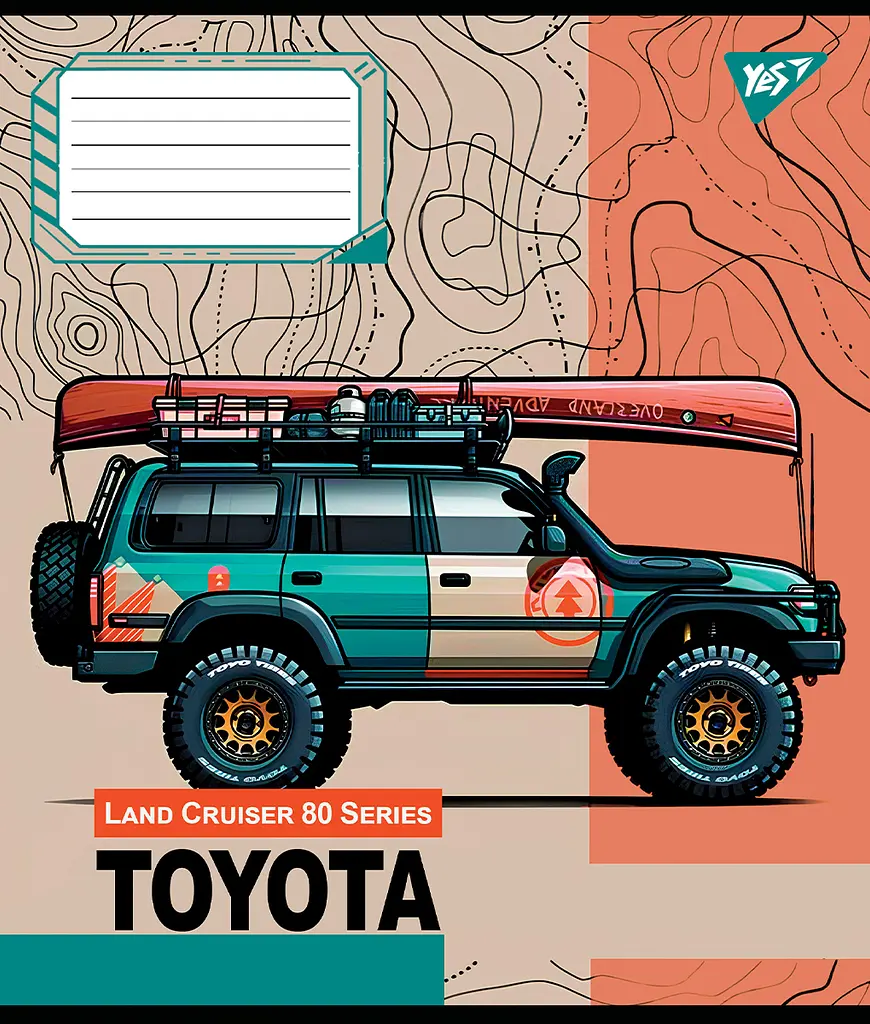 Набір зошитів Yes Off road vehicle А5 в лінійку 48 аркушів 10 шт. (767391) - фото 3