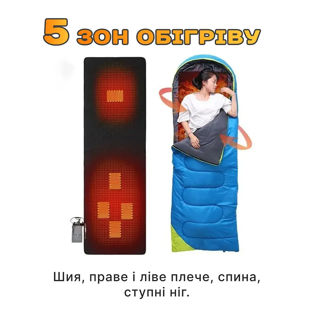 Матрас з підігрівом USB 62x198 см 3 режими роботи - фото 6