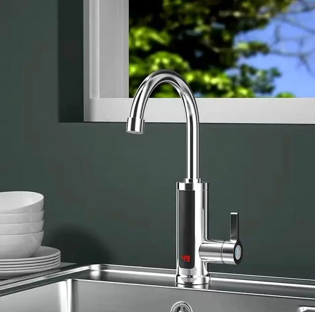 Водонагрівач проточної води Dеlimano rx-011 електричний кран з дисплеєм LCD змішувач з підігрівом води - фото 5
