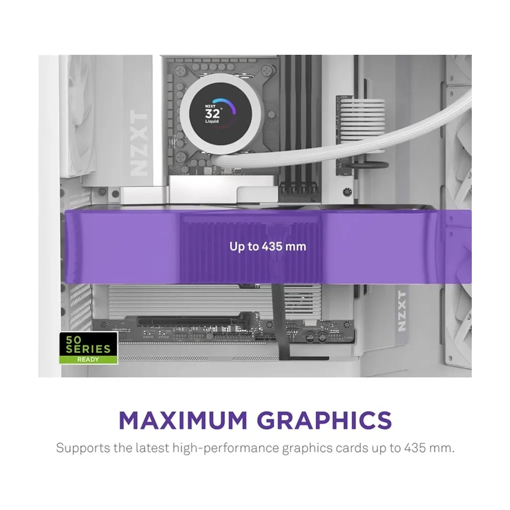Корпус для ПК NZXT H9 Flow Dual-Chamber All White (CM-H92FW-01) - фото 5