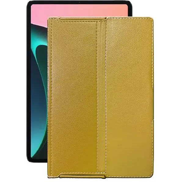 Чехол StatusCASE из экокожи для планшета Xiaomi Mi Pad 5 Pro 2021 Золотой - фото 1