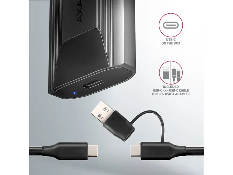 Кишеня для накопичувача AXAGON Thin Screwless (EEM2-GTS2) - фото 4