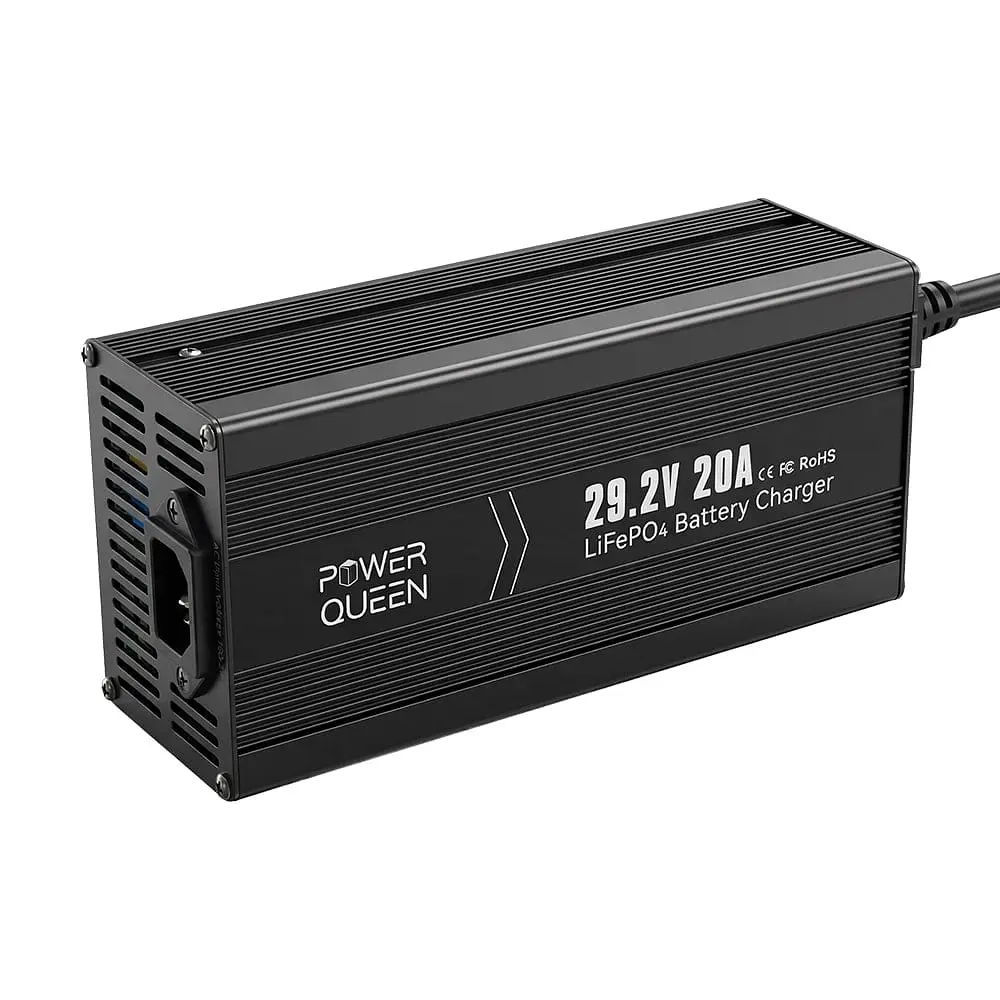 Зарядний пристрій для акумуляторних батарей LiFePO4 29.2V/20A Power Queen P24V20A-BCHA-MINI-X (44-00530) - фото 6