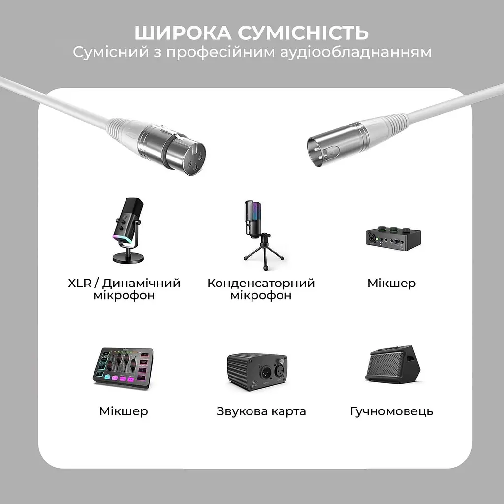 XLR-кабель Fifine L9CW - фото 6