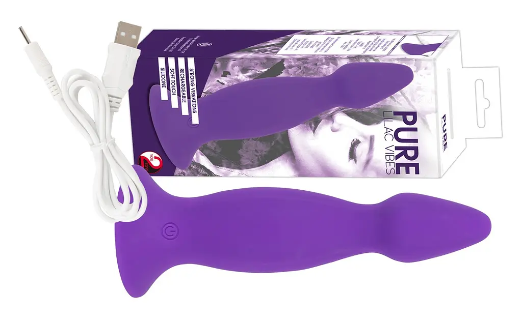 Анальна пробка з вібрацією Pure Lilac Vibes Plug Orion 589730 87778 - фото 3