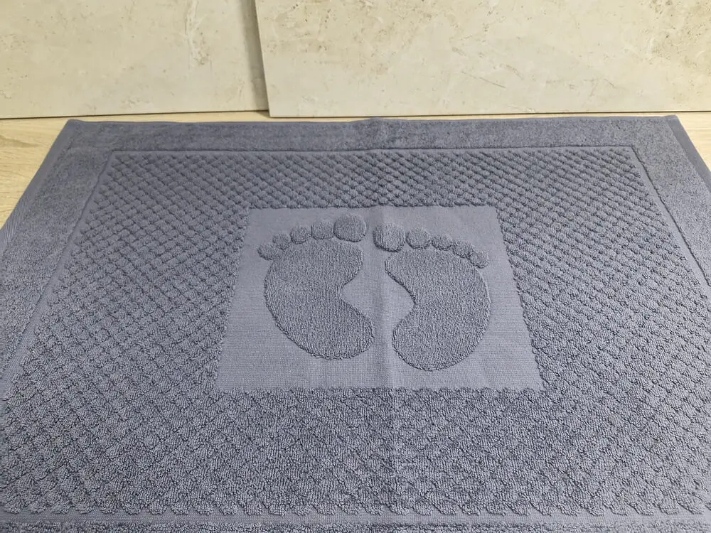 Рушник для ніг Узбекистан 50х70 grey 600 г/м2 - фото 3