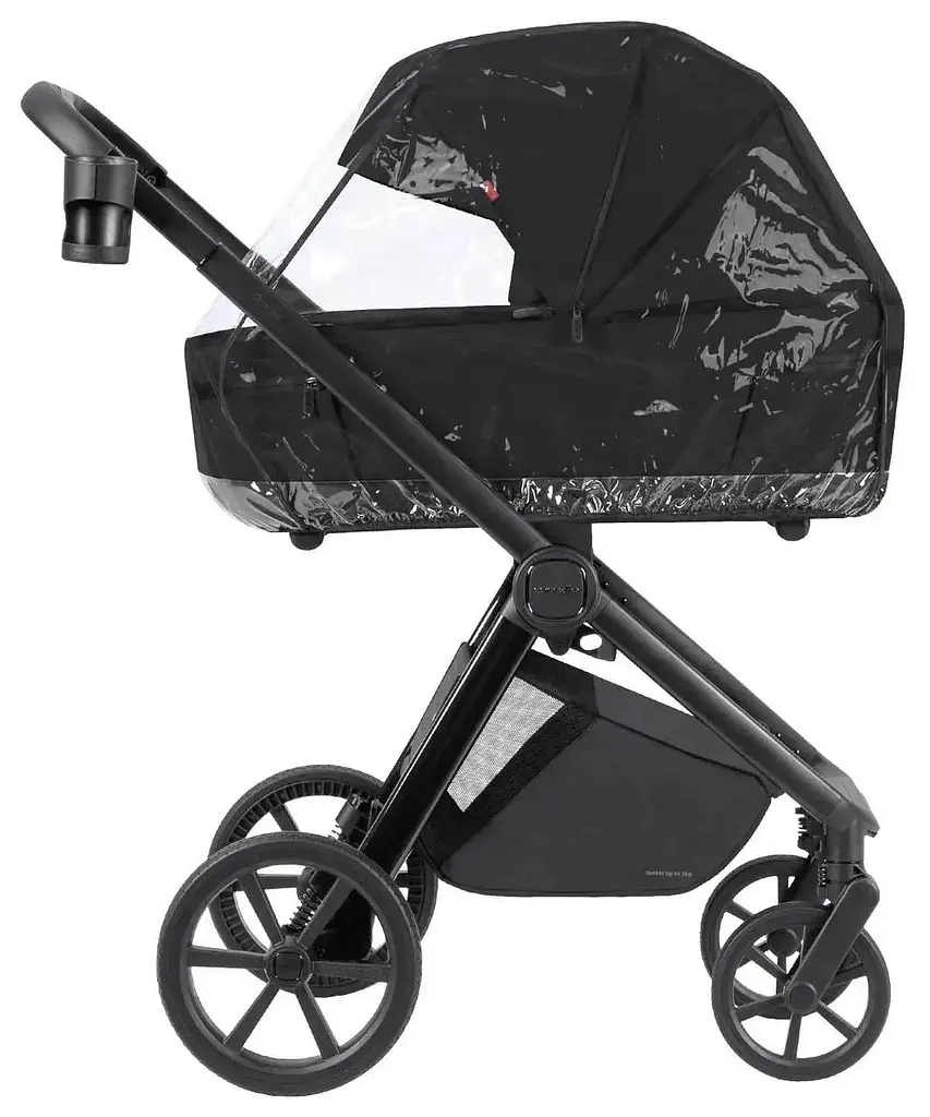 Коляска 2 в 1 Carrello Omega CRL-6540 Cosmo Black дощовик москітна сітка LED-ліхтарик - фото 4