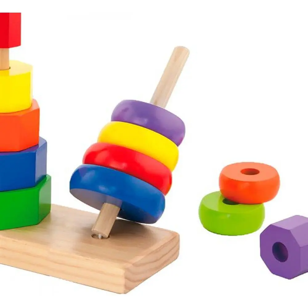 Набір пірамідок Viga Toys Три фігури дерев'яний (50567) - фото 3