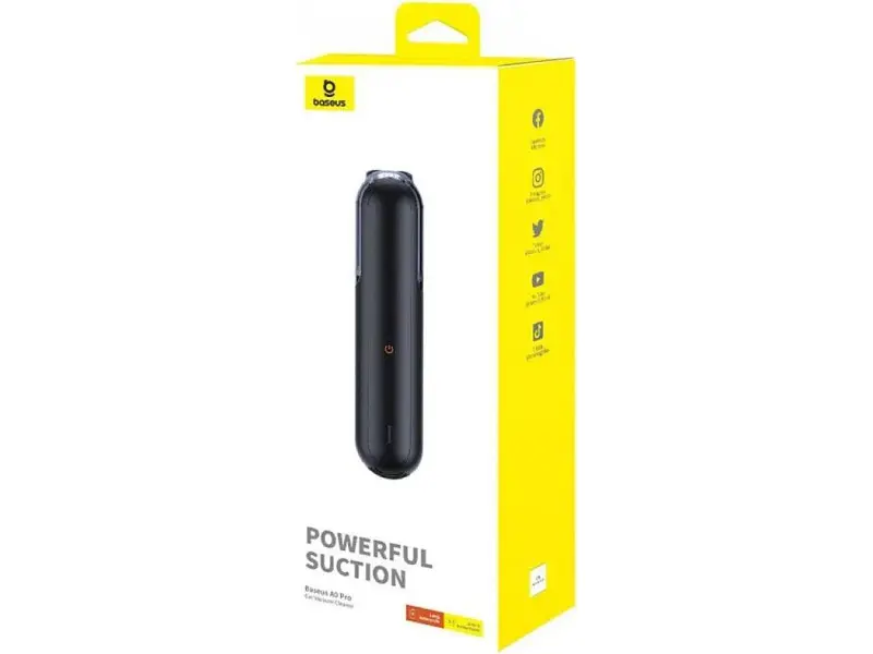 Ручной пылесос автомобильный пылесос BASEUS A0 Pro Car Vacuum Cleaner Cluster Black (C30466500111-00) - фото 9