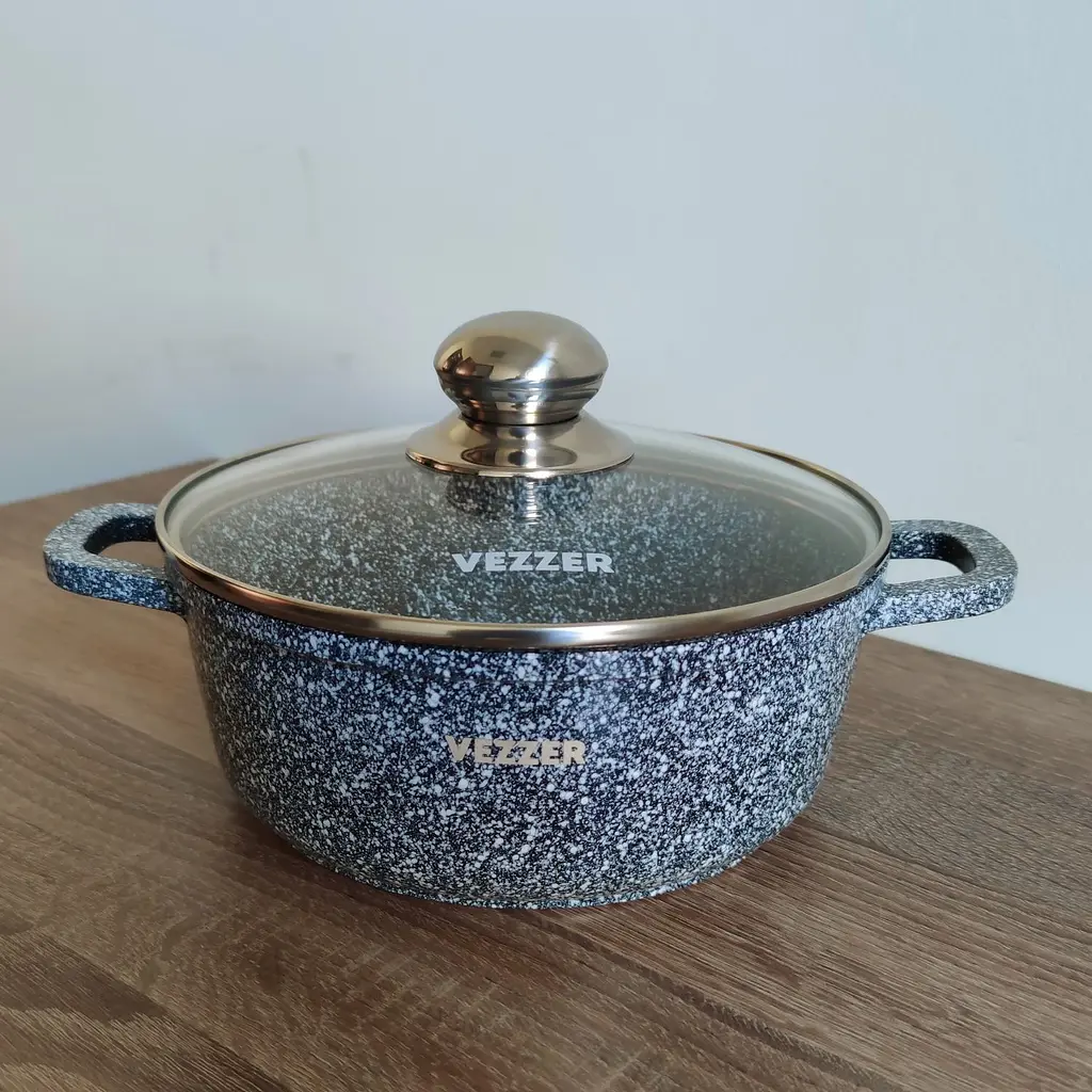 Каструля Vezzer з кришкою 20 см 2.5 л сіра (VZ8041) - фото 5