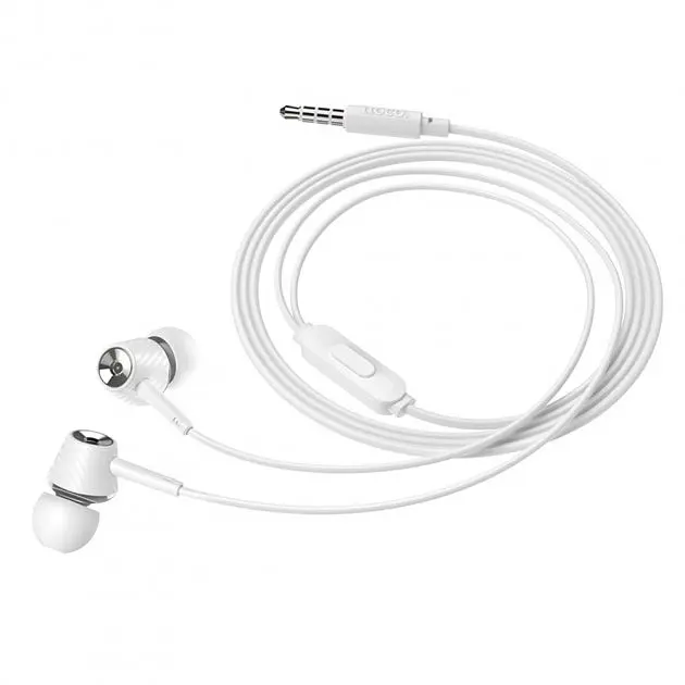 Навушники Hoco M70, вакуумні, 3.5mm, 1.2m, білі - фото 4