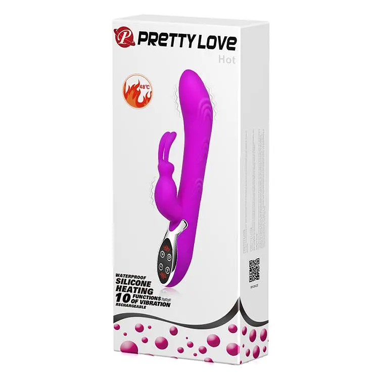 Вібратор-кролик Pretty Love Hot Bunny 24 см фіолетовий - фото 12