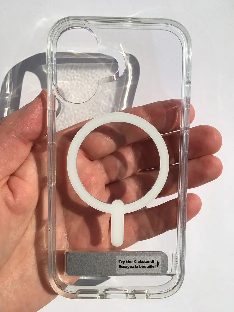 Чохол протиударний із підставкою ZAGG Gear4 Crystal Palace MagSafe для iPhone 16 Прозорий - фото 9