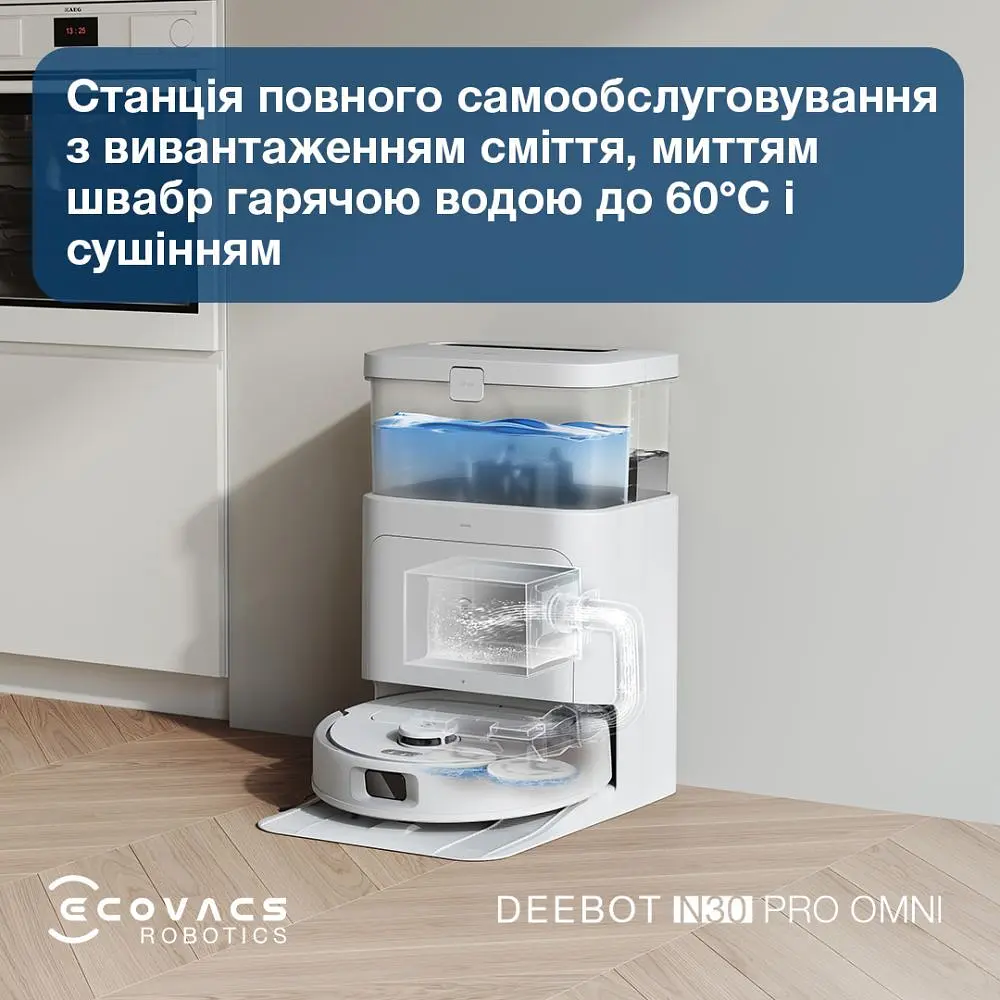 Робот-пилосос Ecovacs Omni N30 Pro (YDLX11-1) White (YDLX11-1 WHITE) - фото 6