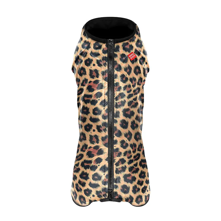 Ветровка для собак Collar Waudog Clothes, рисунок "Леопард", S30, В 57-59 см, С 44-46 см - фото 2