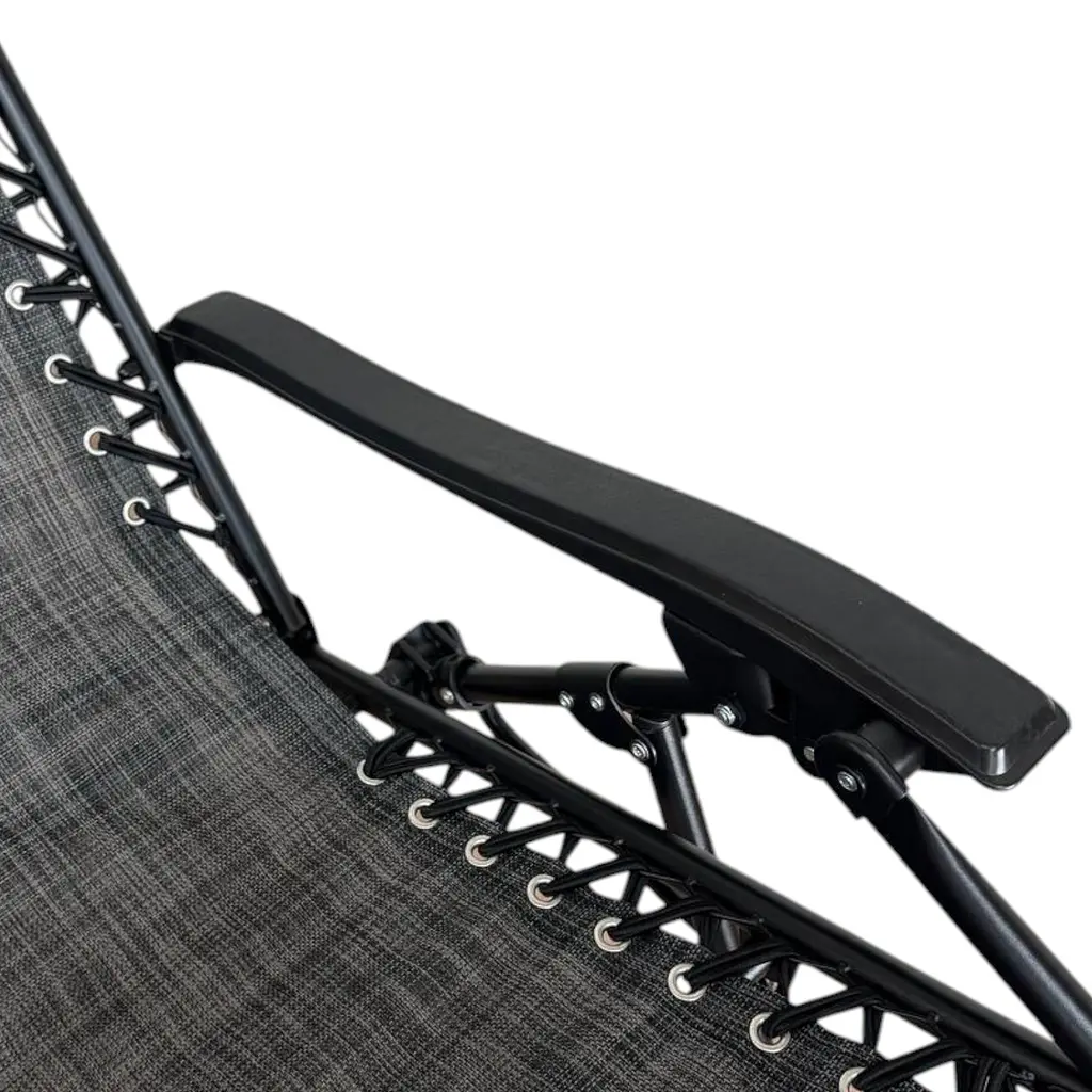 Раскладное кресло шезлонг Leobro Zero Gravity Dark Grey (LB-ZGC-A1-DGR) - фото 4